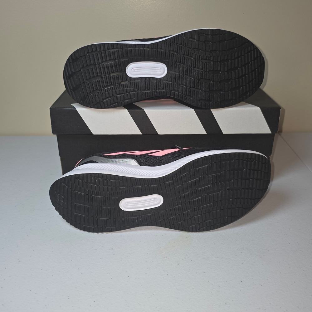 Adidas‎ Runfalcon 5 J Kids Running Shoes Black Pink Silver IE8585 Size 5.5Y NEW - Picture 3 of 6